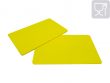 Plastikkarten CR80 lebensmittel-echt gelb
