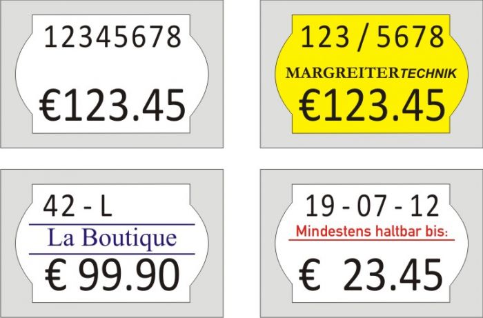 Preisauszeichner Handauszeichner BLITZ S14  mit 2 Druckwerken 8/6 Etiketten 