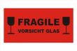 Hinweisetikette "Fragile - Vorsicht Glas"